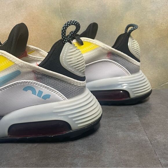 Nike Air Max 2090 CT1091-100 Speed Yellow Aqua Men's Sneakers Size 6.5 - Picture 9 of 16